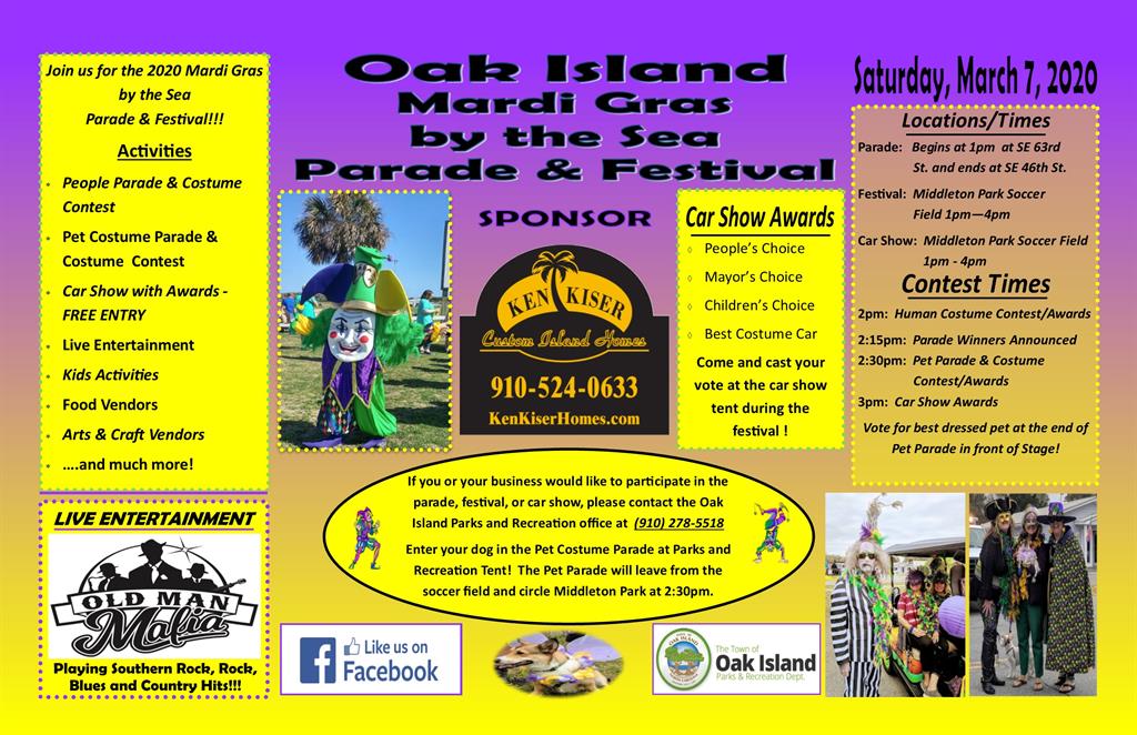 Oak Island Parks & Recreation Oak Island Mardi Gras